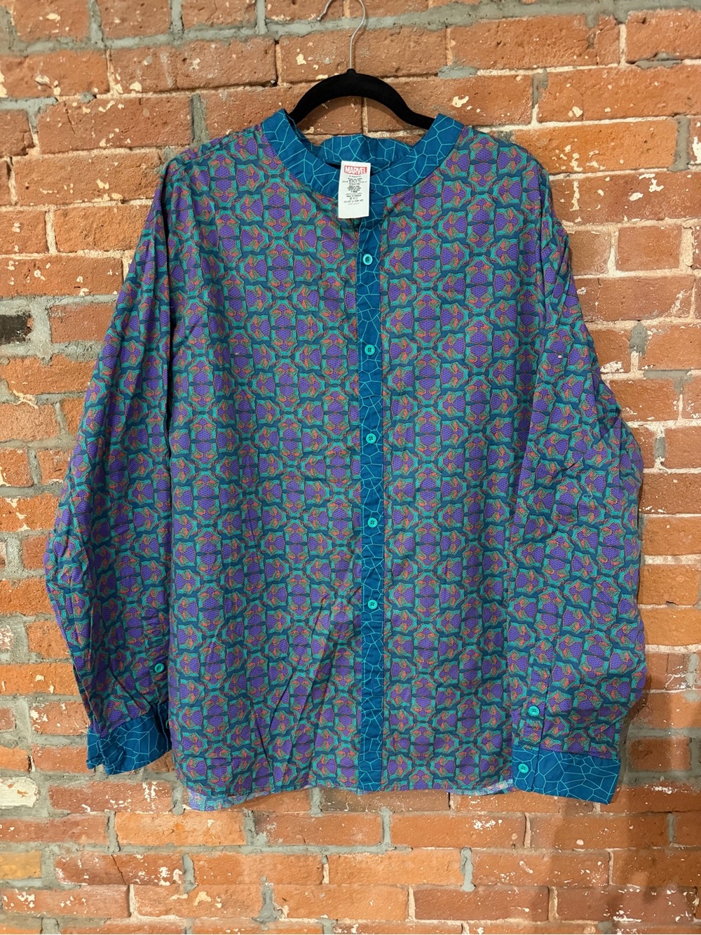 Marvel men’s Wakanda Forever Button Down